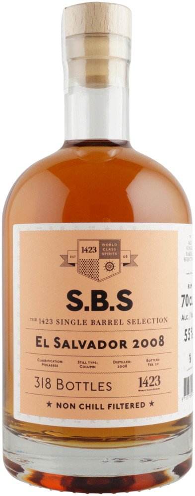 S.B.S El Salvador 12y 2008 0,7l 55% L.E. / Rok lahvování 2020