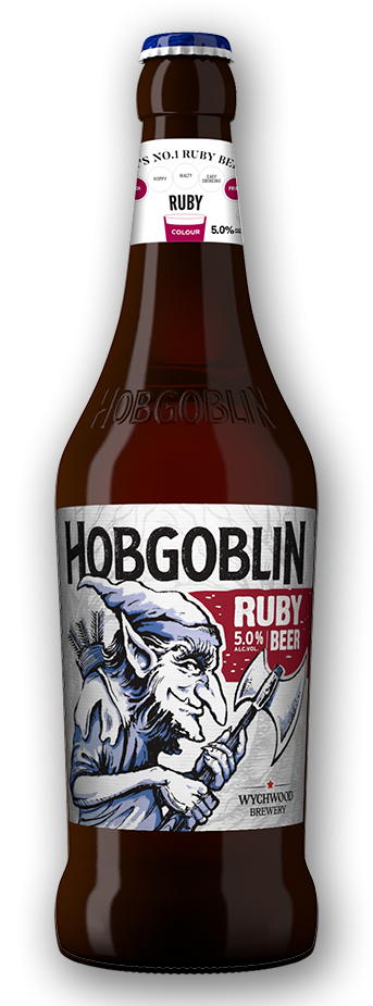 HobGoblin Wychwood Pivo Ruby 12° 0,5l 5% Sklo