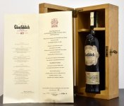 Aukce Glenfiddich 40y 0,7l 45,4% L.E. Dřevěný box