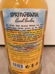 Aukce Springbank Local Barley 10y 0,7l 51,6% L.E. 2022 release