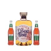 Párty set The Demon's Share El Oro del Diablo 0,7l 40% + 2x Fever Tree Blood Orange Ginger Beer 0,5l