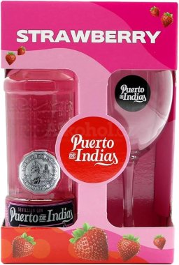 Puerto de Indias Strawberry 0,7l 37,5% + 1x sklo GB