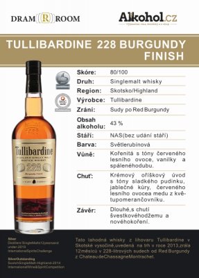 Tullibardine 228 Burgundy Finish 0,04l 43%